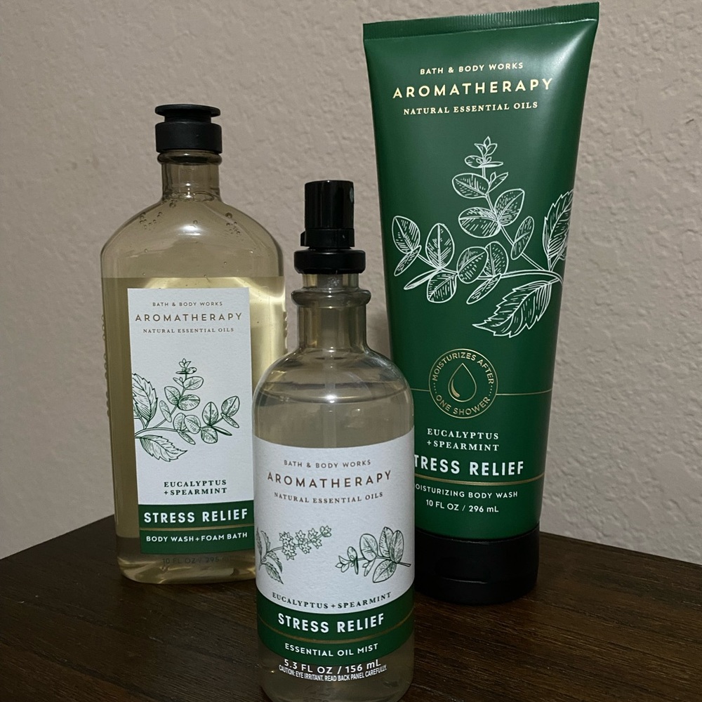 New! Bath and Body Works Aromatherapy Stress Relief set.